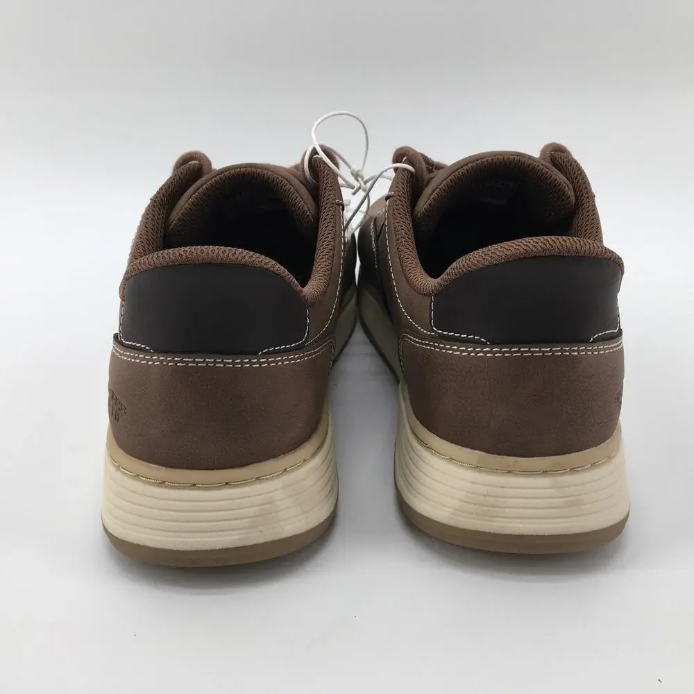 Skechers Relaxed Hands Free Swift Fit Mens 10 Slipon Casual Dress Shoe Brown NIB